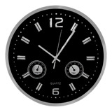 Reloj De Pared Metal Temperatura Humedad M10 - Sheshu Home