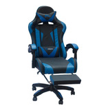 Cadeira Gamer Ktrok Proseat Preto/azul Com Massageador