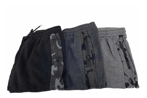 Pack 3 !!! Pantalon Buzo Hombre. Jogger Cargo.  Con Polar M