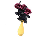 12 Tallos De Rosas Negras Artificiales, Decoración Del...