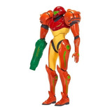 Figura Samus Aran Metroid World Nintendo Articulable 14 Mov