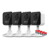 Kit 4 Mini Camaras De Seguridad Wifi Ezviz + Memorias 128gb