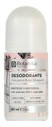 Desodorante Roll On De Rosa Mosqueta Natural Botanika X 60ml