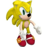 Boneco Pelucia Sonic Amarelo Grande 50cm Envio Imediato