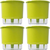 Vaso Raiz Autoirrigavel 21x18 Verde Cla Cultivar Plantar 4un