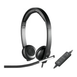 Headset Logitech H650e Stereo Usb Com Controle De Volume 