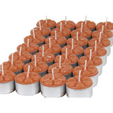 30velas Aromáticas 12 Aromas Aromatizada Luxo Caixa Rechaud Cor Marrom Claro Aroma De Canela