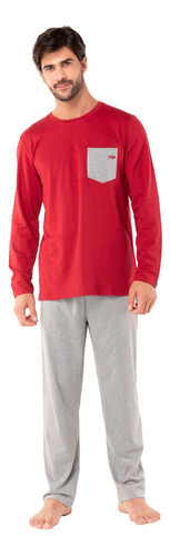 Pijama Largo Hombre Algodón Invierno C4 Top