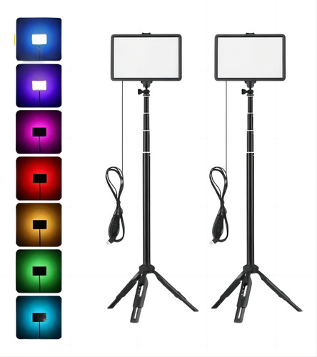 Usb Led Kit Luz Video Iluminación Fotografía Regulable 2pcs