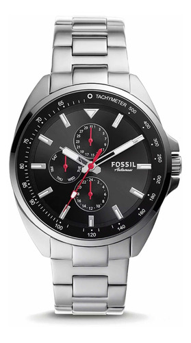 Reloj Fossil Cronógrafo Hombre Plateado Bq2550