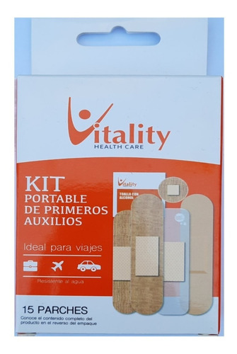 Kit De Parches Curitas Para Viajes Vitality