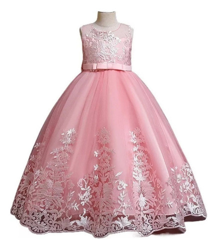 A Vestido De Princesa Niñas De Novia Para Bord Cumpleaños