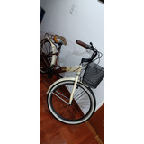 Bicicleta Playera Urbana Rin 26 Con Parrilla Y Canasta