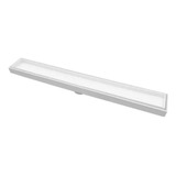 Ralo Linear Oculto Invisível 5x90cm Branco Para Banheiro