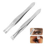 Pinza De Depilar Acero Inoxidable Cejas X 1u