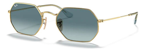 Ray Ban Rb3556n Octagonal Dorado Azul Degradado