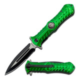 Navaja Z Hunter Spine Verde Metalica