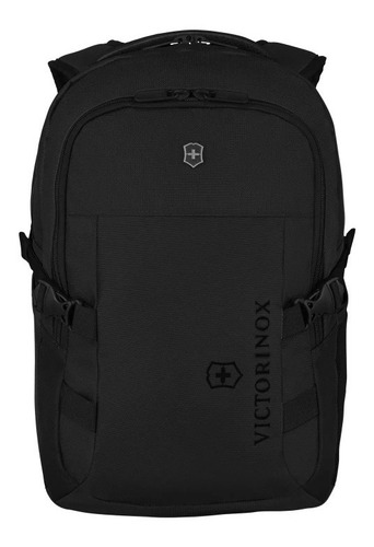 Mochila Vx Sport Evo Compact Backpack Negro, Victorinox Color Negro Diseño De La Tela Liso