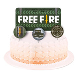 Free Fire Topo De Bolo Festa Aniversario