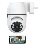 Camara Seguridad Wifi Conector Corriente Full Hd Alta Voz