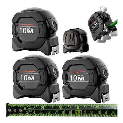 3 Cinta Metrica Flexometro Regla Retractil Fluorescente 10m | MercadoLibre