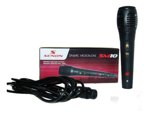 Microfono Dinamico Profesional Senon Sm-10 Cable 2.50 Mts