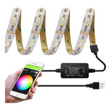 Tira De Luz Led Usb Rgbww 6.56 Pies Giderwel Smart