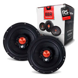 Kit 2 Falantes Bomber Triaxial 6 Polegadas 50w Rms Cor Preto/vermelho