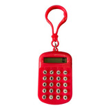 Mini Calculadora Com Mosquetão Cor Rosa