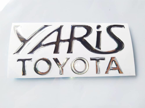 Kit De Emblemas Toyota Yaris En Alto Relieve 3d. Foto 5