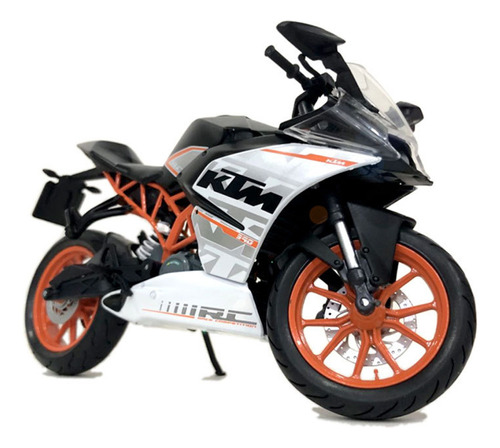 Automaxx 2014 Ktm Rc 390 Miniatura Metal Moto Carreras 1/12