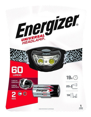 Linterna Energizer Manos Libres Minera 60 Lumens 2 Leds