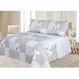 Quilt Cubrecama 1 1/2 Plazas Twin Con 1 Funda De Almohada