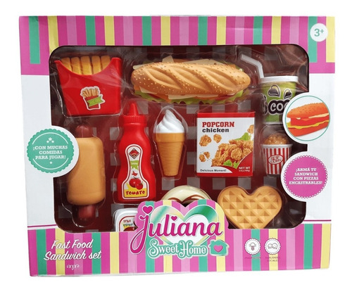 Set Fast Food Sandwich - Juliana Sweet Home - Premium