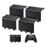 4 Tapas Bateria Porta Pilas Control Xbox One Serie S X Negro