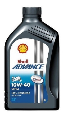 Aceite Para Motor Shell Sintetico Advance 4t Ultra 10w40 X1l