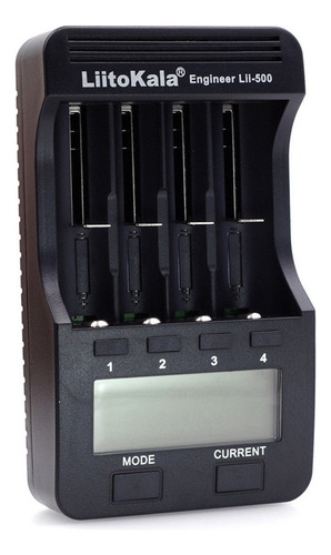 Cargador De Batería Inteligente Liitokala Lii-500 De 4 Ranuras Cor Fix