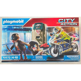 Playmobil 70572 Polícia Moto Roubo Caixa Eletrônico Misb