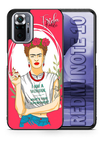 Funda Xiaomi Redmi Note 10 Frida Kahlo Mujer Tpu Uso Rudo