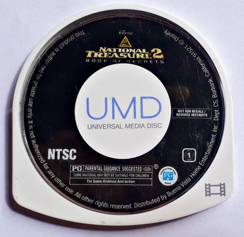 Umv Video National Treasure 2 Psp Playstation Frete Grátis