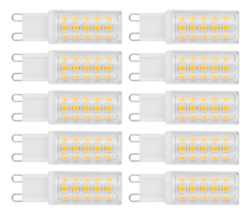 10 Bombillas Led Con Base G9, 4 W, 54 Led, Bipin, Para