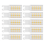 10 Bombillas Led Con Base G9, 4 W, 54 Led, Bipin, Para