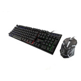 Kit Mouse Teclado Aoas Retroiluminado Plug & Play M-300