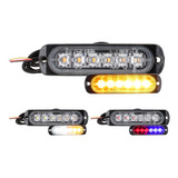 Estrobo Codigo 6 Led Slim 26 Funciones Escolta Patrulla F1