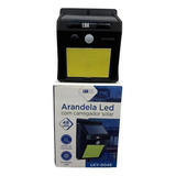 Arandela Led Luminaria Com Carregador Solar Luatek Lky-0048 Cor Preto