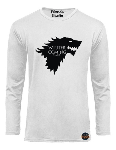 Polera Manga Larga Para Hombre Game Of Thrones Stark, Got 