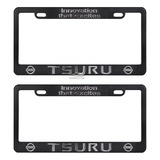 Par De Marcos Porta Placas Letra Cromada Universales Tsuru