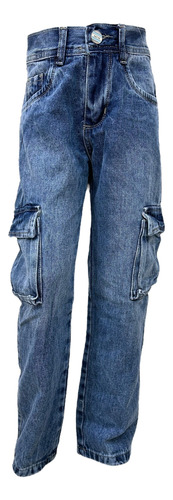 Pantalón Jean Mom Rígido - Niño