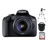 Camara Canon Eos 2000d/t7 24mp +18-55+32gb+bolso+tripode
