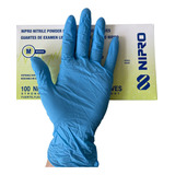 Guantes De Nitrilo Nipro Talla M Color Azul Unidades Por Envase 1